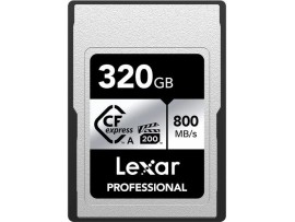 CFexpress Type A Card SILVER Series 320GB W 700MBs R 800MBs LEXAR LCAEXSL320G-RNENG 